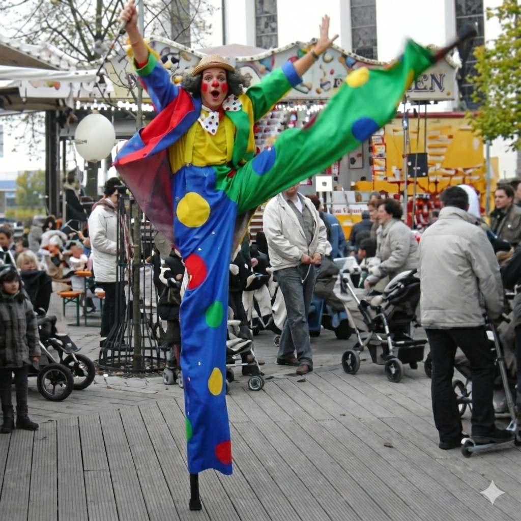 Stelzenclown »Schalk-im-Nack«